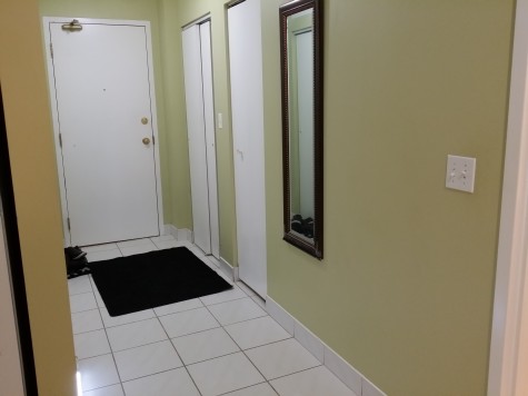 Entrance Hallway with Coat-Closet and Storage Closet